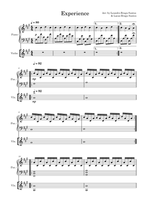 experience Sheet Music for Violin, Viola, Cello (String Quartet ...