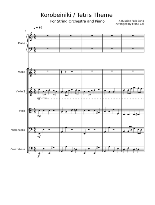 Korobeiniki – Misc Traditional Korobeiniki