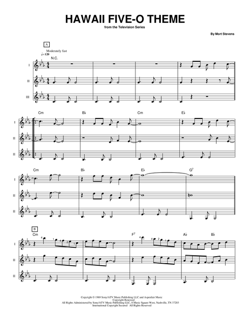 Hawaii Five-O Theme - The Ventures (Guitar Ensemble)