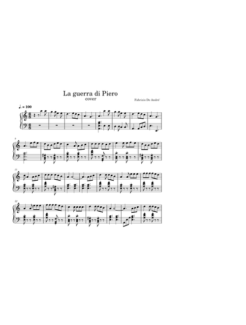 La guerra di piero – Fabrizio De André