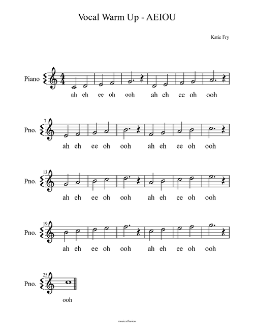 Vocal Warm Up - AEIOU