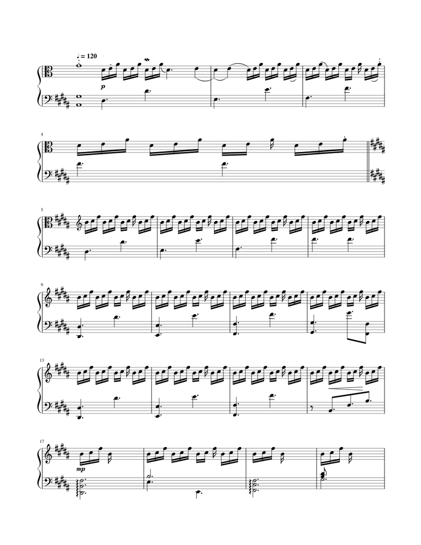 SparkleKimi no na wa Sheet music for Piano (Solo)
