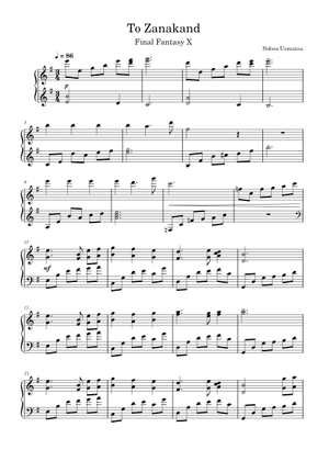 Final Fantasy X Medley (WIP) Sheet Music for Piano, Trombone