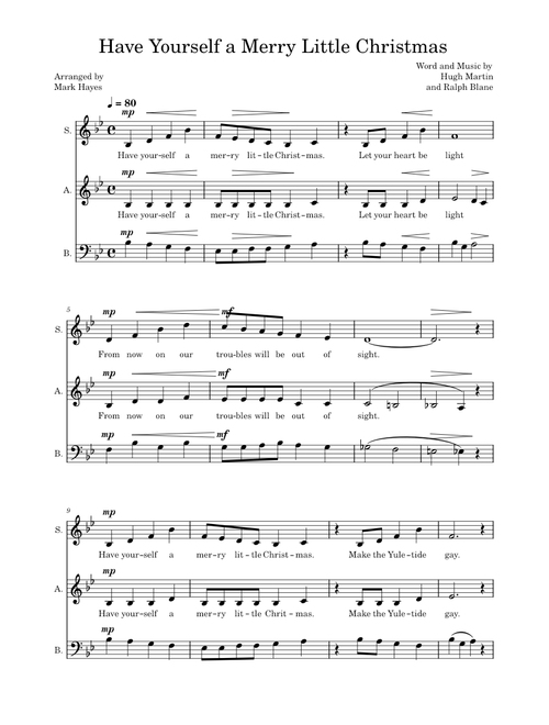 Have yourself a merry little christmas – Hugh Martin