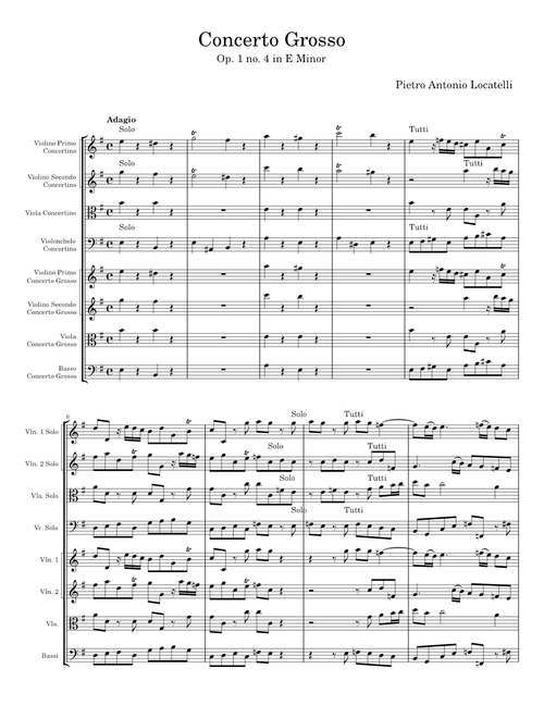 Concerto grosso in fa minore - Pietro Antonio Locatelli