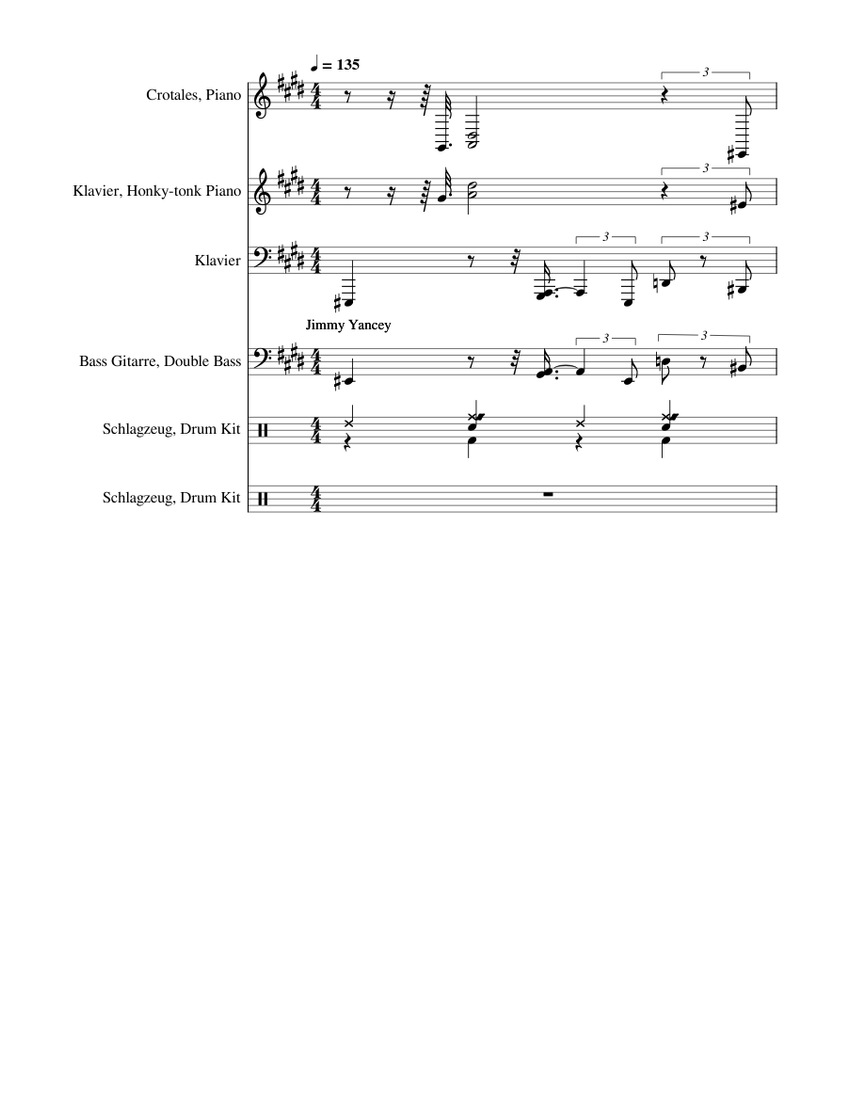 Slow and easy openttd sheet music for piano bass guitar drum group