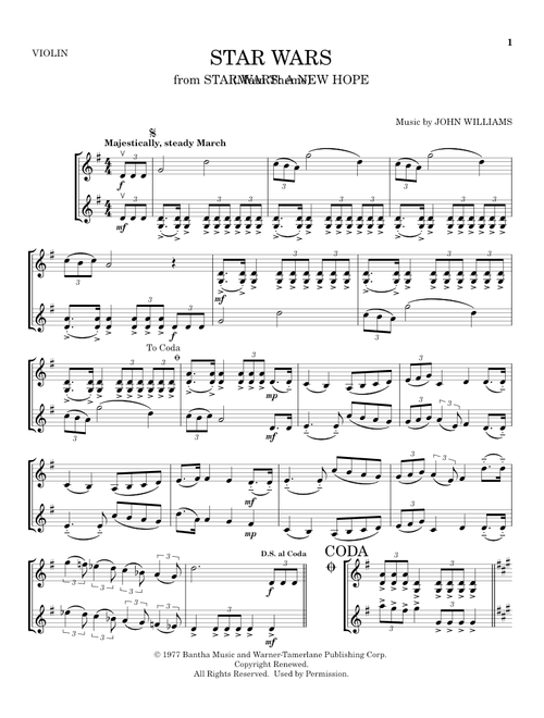 Star Wars (Main Theme) - John Williams (Violin Duet)