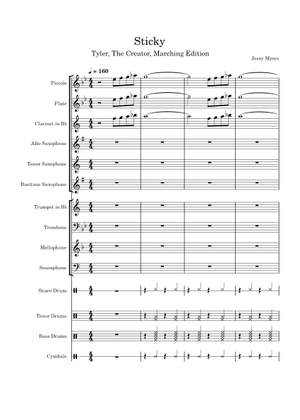 Sticky – Tyler, The Creator Sheet Music for Trombone, Tuba, Oboe ...