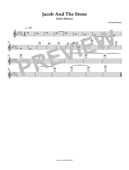 Jacob And The Stone (Arr. Jen Douglas) - Emile Mosseri (Violin Solo)