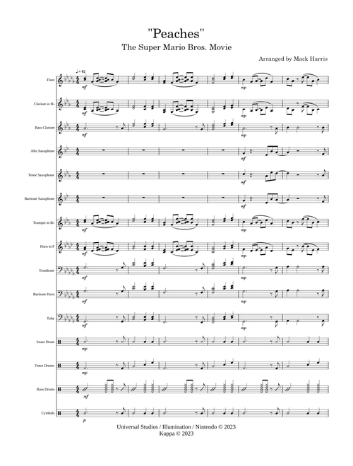 Peaches - The Super Mario Bros. Movie - pep band
