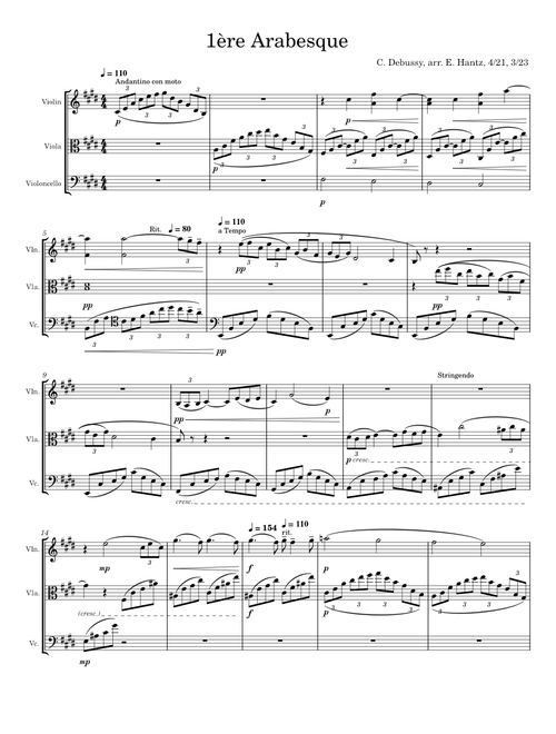 Arabesque No. 1 – Claude Debussy Arabesque No. 1