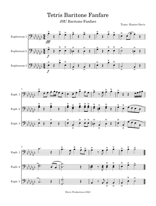 Tetris Baritone Fanfare