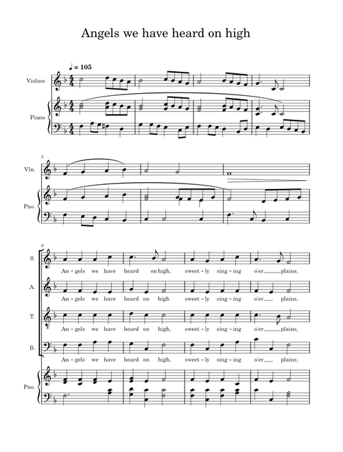 Angels we have heard on high – Misc Christmas