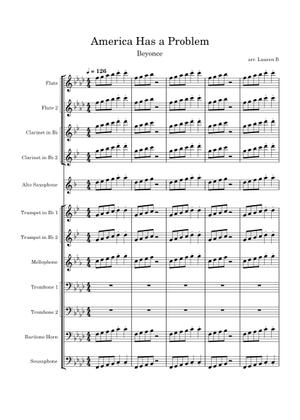 AMERICA HAS A PROBLEM – Beyoncé Sheet Music for Trombone, Tuba, Oboe ...