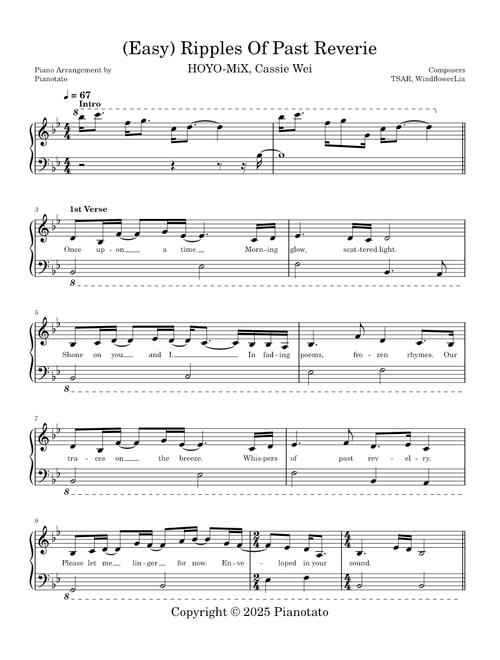 (EASY) Ripples of Past Reverie (From Honkai: Star Rail) – HOYO-MiX