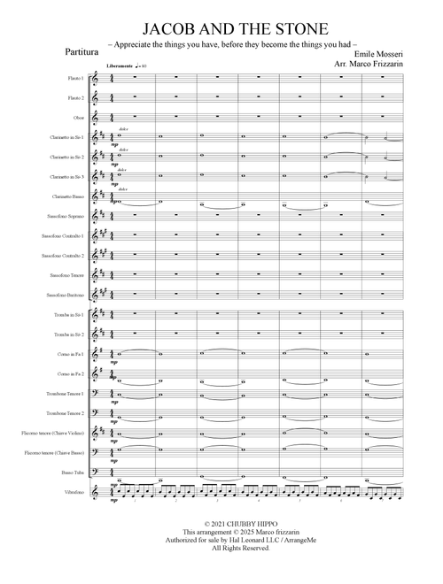 6m2 Jacob And The Stone (Arr. Marco Frizzarin) - Emile Mosseri (Concert Band: Flex-Band)