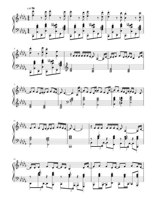 Five Nights at Freddy's 2 Song - The Living Tombstone (Piano Arrange.)