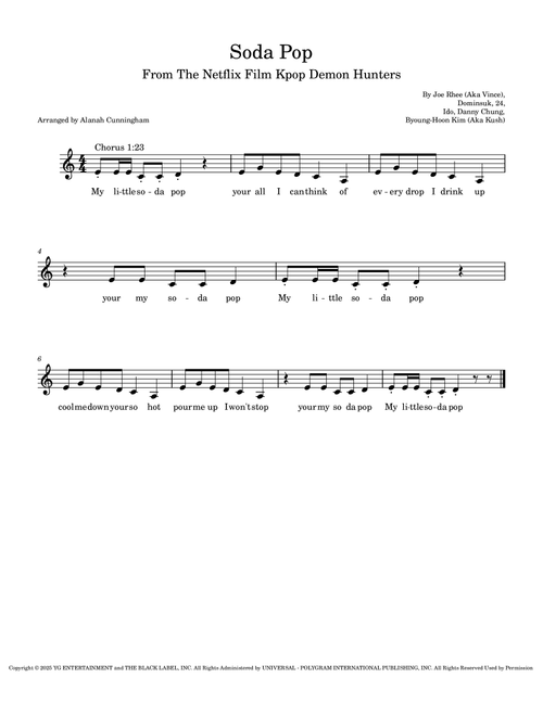 Soda Pop (Arr. Alanah Cunningham) - Saja Boys (Violin Solo)