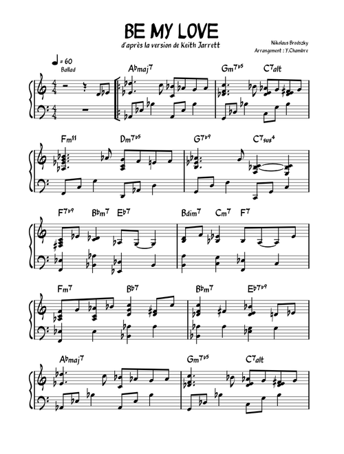 Be My Love – Nicholas Brodszky