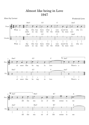 Play Official version of Almost Like Being in Love Sheet Music by