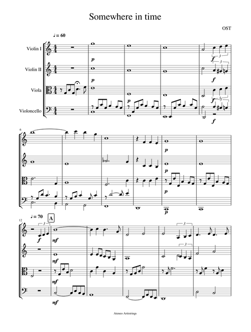 Somewhere in Time for strings