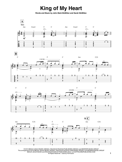 King Of My Heart - Bethel Music (Solo Guitar)