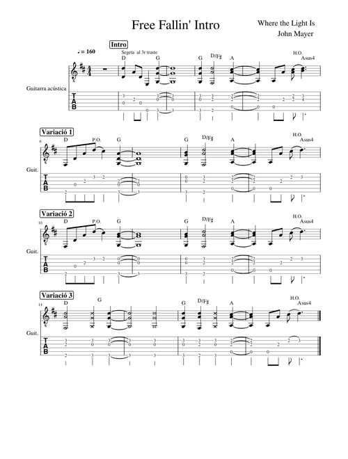 Free Fallin - John Mayer