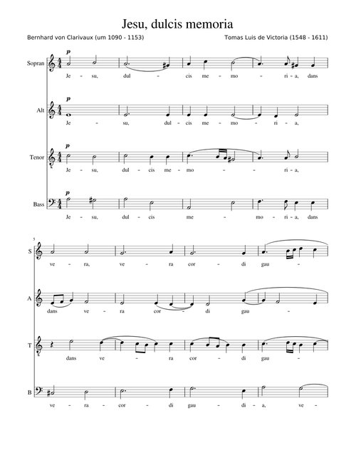 Victoria Jesu dulcis memoria