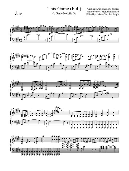 "This game" From No Game No Life (full) by MyReminiscence EDIT