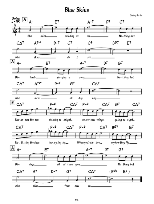 Blue Skies – Irving Berlin