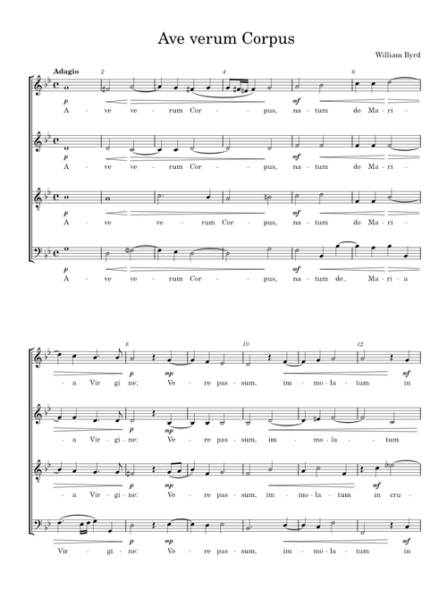 Ave verum corpus – William Byrd