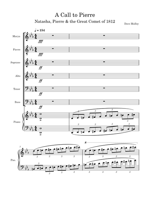 A Call to Pierre (Natasha, Pierre & the Great Comet of 1812) – Dave Malloy