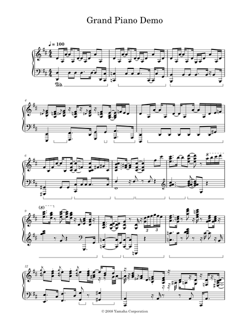 Grand Piano Demo – Yamaha