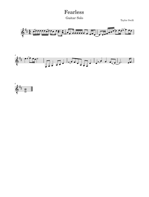 Fearless Guitar Solo