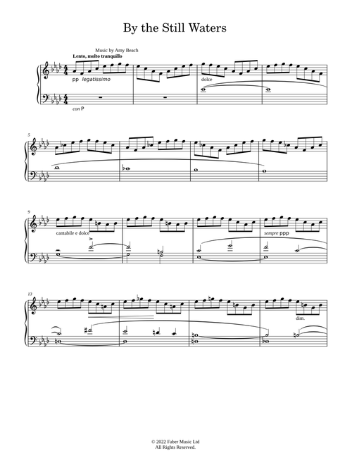 By the Still Waters, Op.114 - Amy Marcy Beach