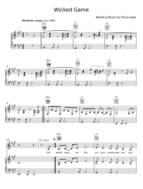Wicked game - Chris Isaak