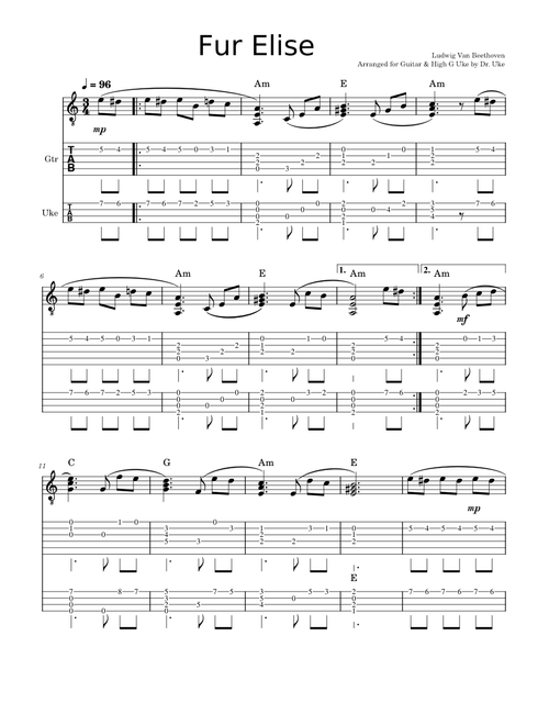 Fur Elise - Ludwig Van Beethoven