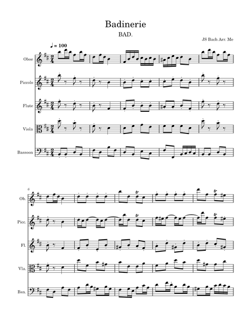 Badinerie – Johann Sebastian Bach