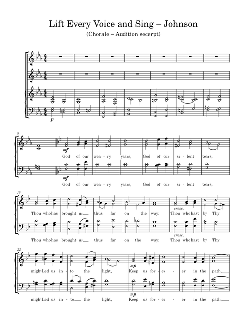 Lift Every Voice And Sing – D. B. Towner