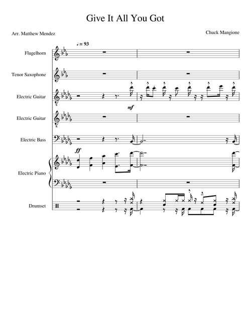 Give It All You Got - Chuck Mangione WIP