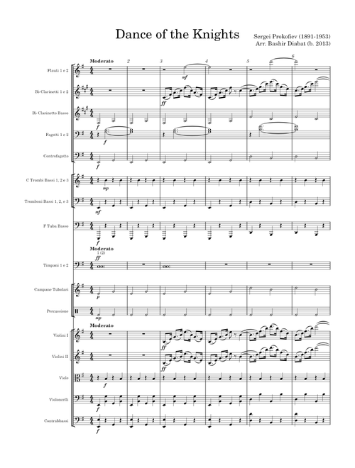 Romeo and Juliet, Op 64, No 13, Dance of the Knights – Sergei Prokofiev (Arranged by Bashir Diabat)
