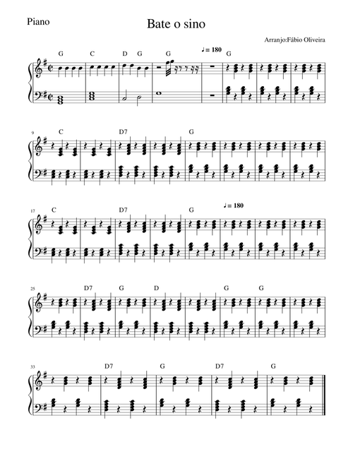 Bate o Sino-Piano