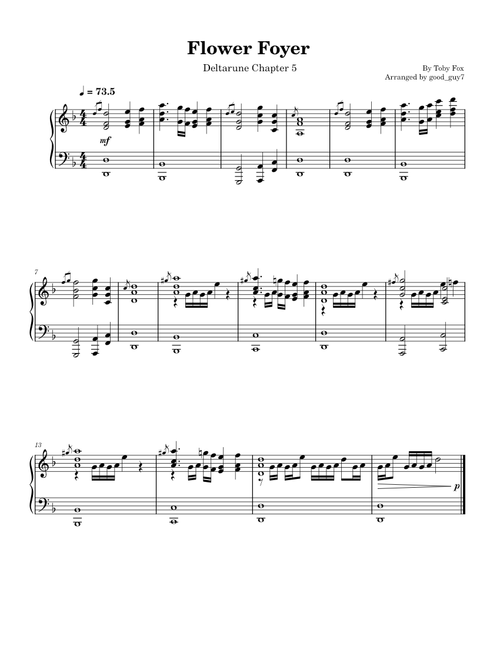 Flower Foyer - Deltarune Chapter 5 OST