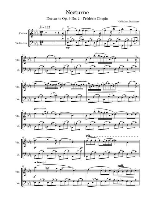 Nocturne Op. 9, No. 2 – Frédéric Chopin