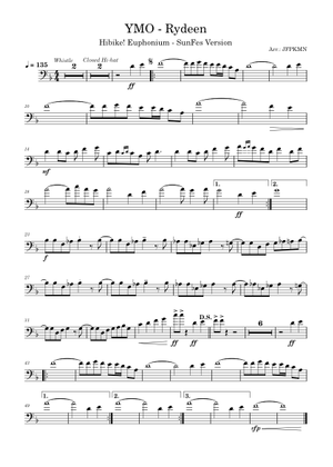 Rydeen – Yellow Magic Orchestra (Piano Transcription) Sheet Music