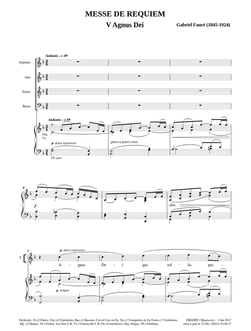 Requiem, Op.48, V Agnus Dei  - Gabriel Fauré
