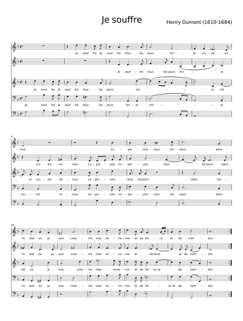 Je souffre - Henry Dumont