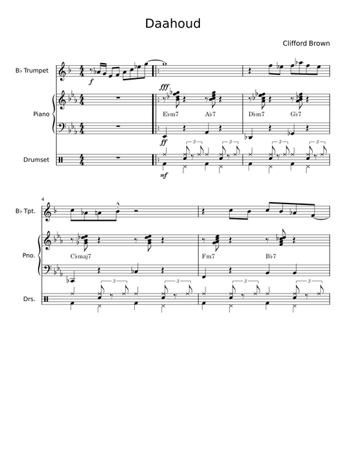 Daahoud - Clifford Brown