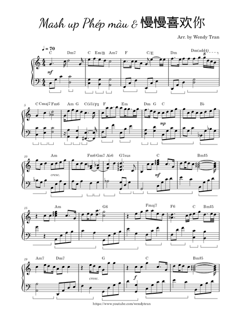 Mash up Phép Màu & 慢慢喜欢你