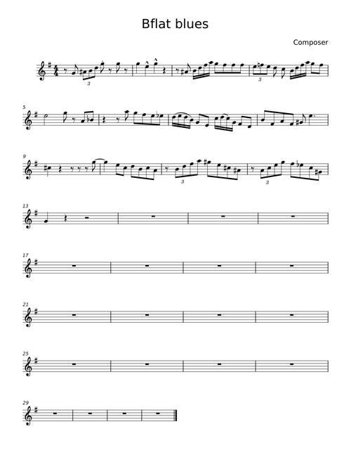 B flat blues - Fats Waller